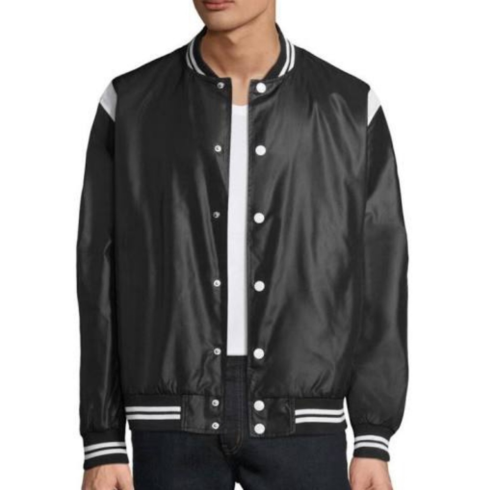 black jacket with checked inside